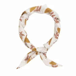 A La Bandana Blockprint Mustard Flower