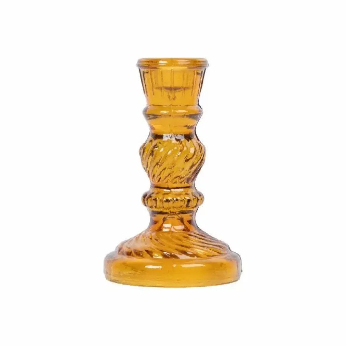 A La Kandelaar Antique Glass Mustard