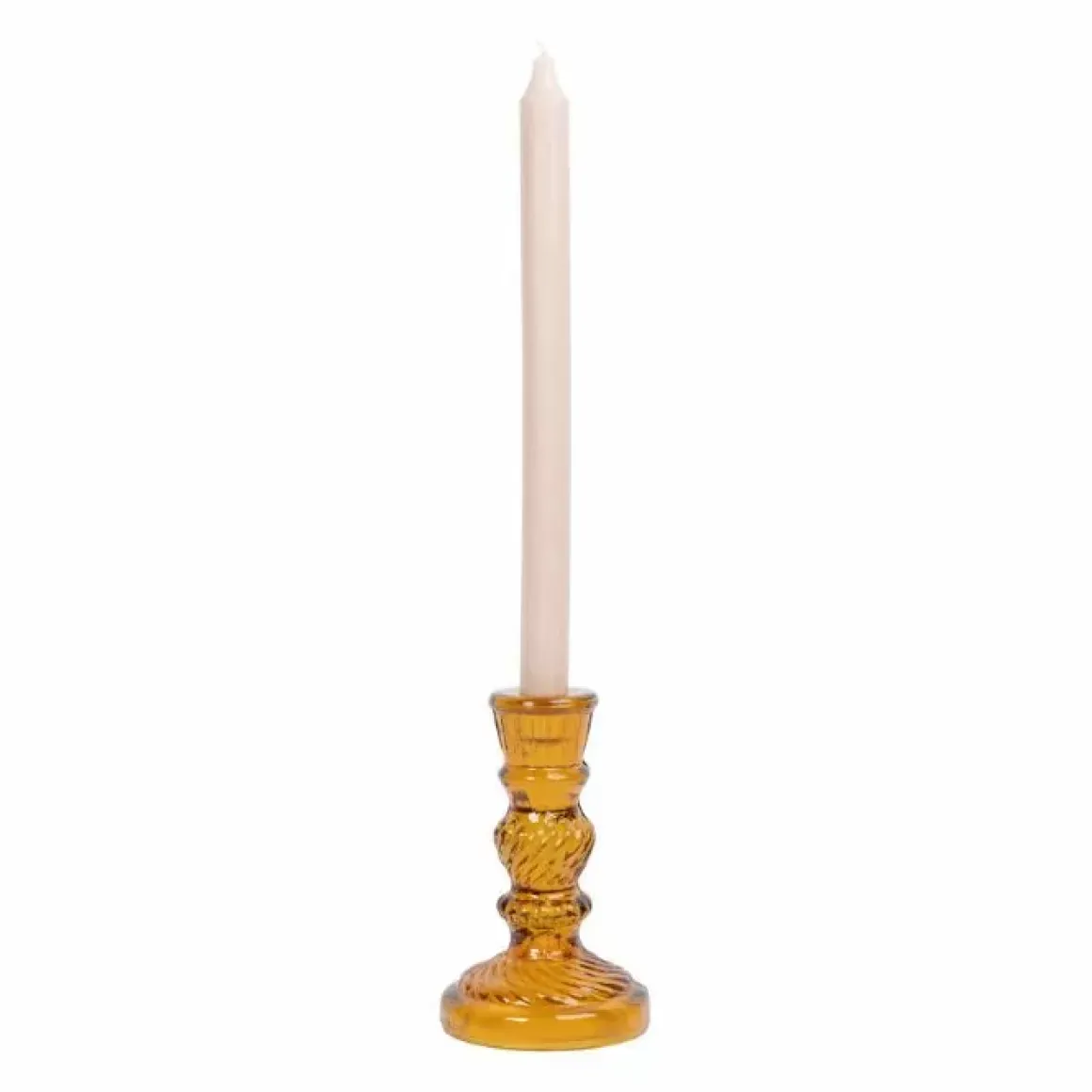 A La Kandelaar Antique Glass Mustard