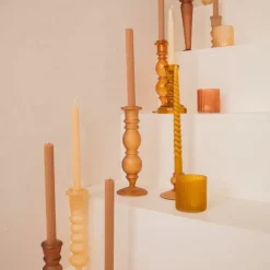 A La Kandelaar Frosted Glass Coral