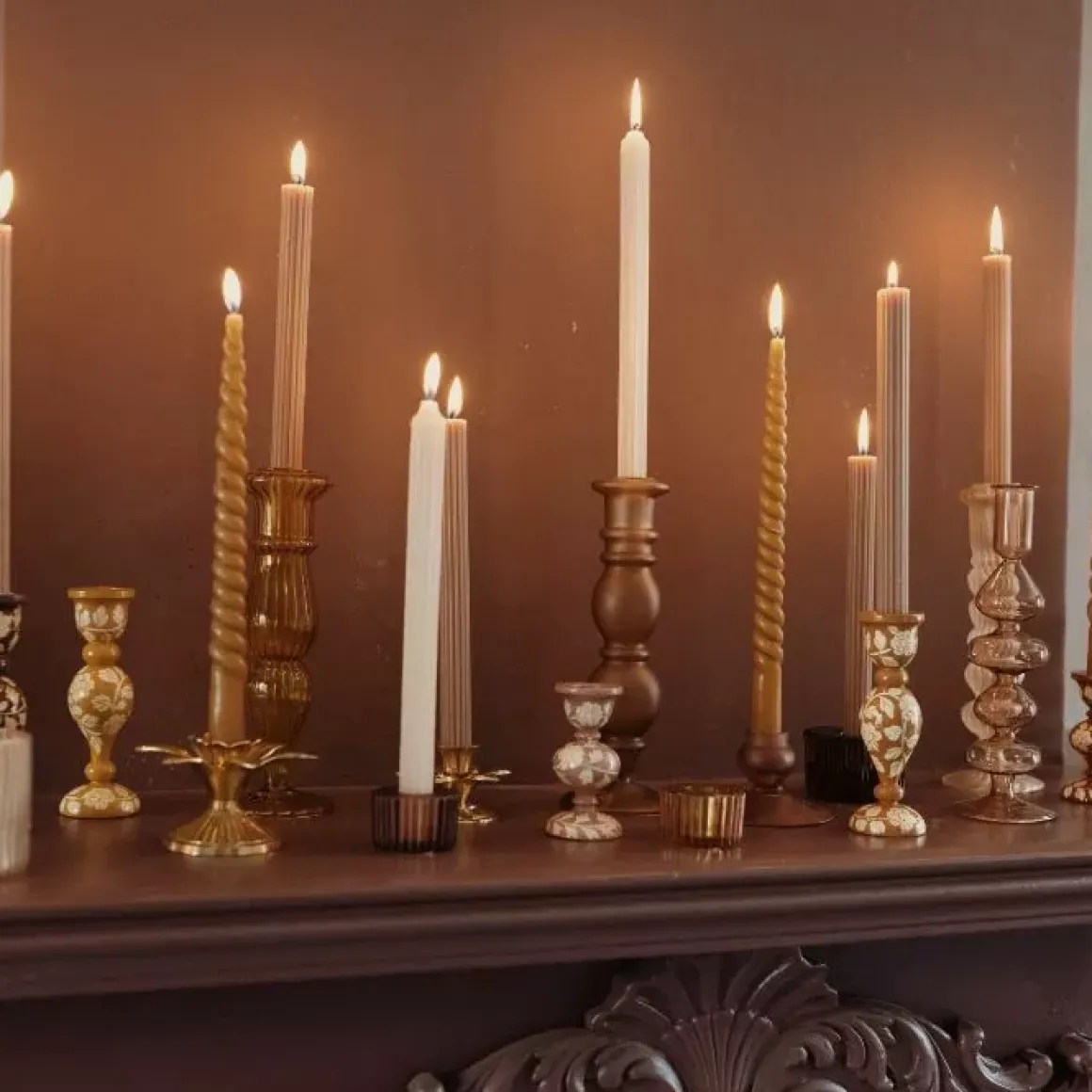 A La Kandelaar Frosted Glass Coral