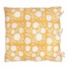 A La Kussenhoes Blockprint Mustard