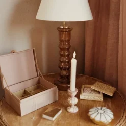 A La Opbergdoos Vierkant Floral Beige