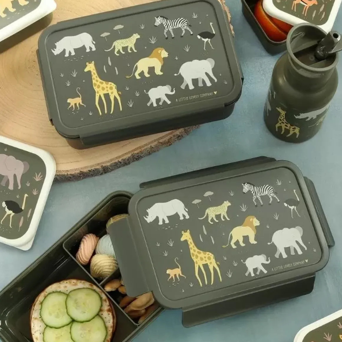 A Little Lovely Company Bento Lunchbox Savanne