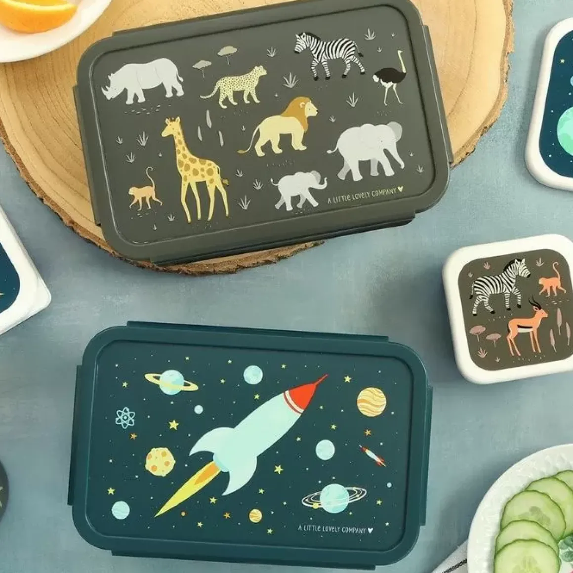 A Little Lovely Company Bento Lunchbox Savanne