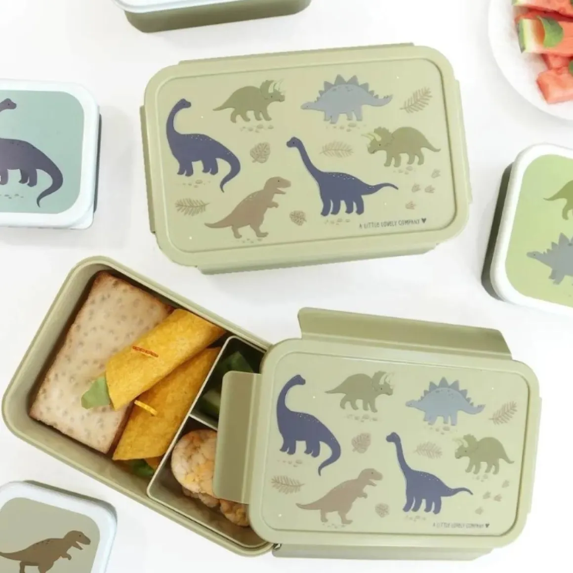 A Little Lovely Company Bento Lunchbox Dinosaurussen