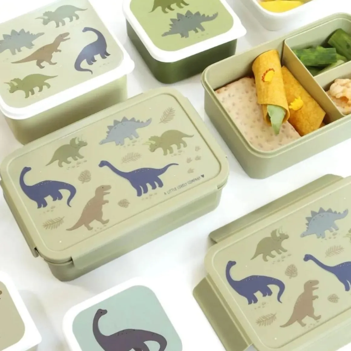 A Little Lovely Company Bento Lunchbox Dinosaurussen