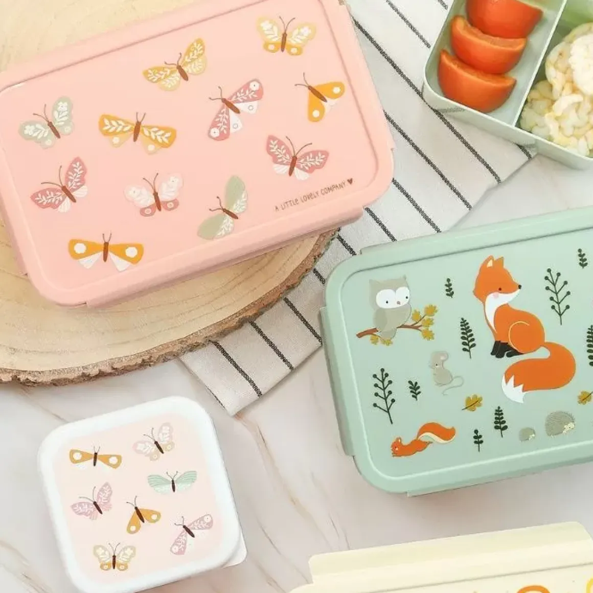 A Little Lovely Company Bento Lunchbox Vlinders