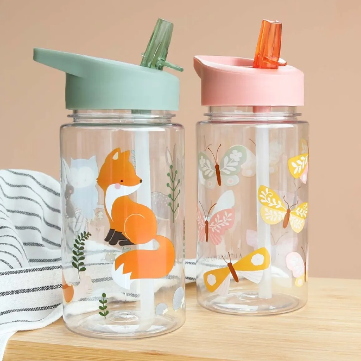 A Little Lovely Company Drinkfles Butterflies