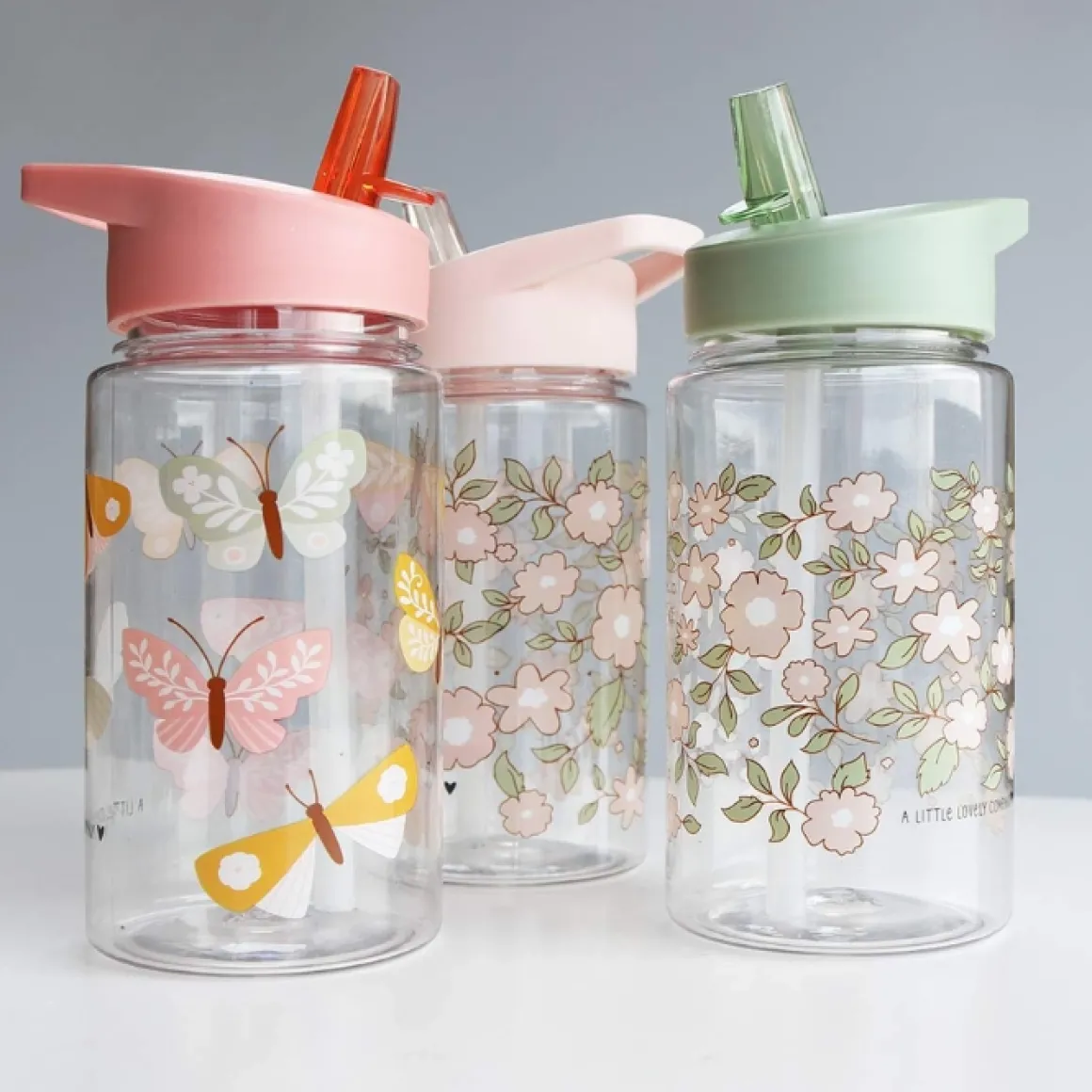 A Little Lovely Company Drinkfles Butterflies