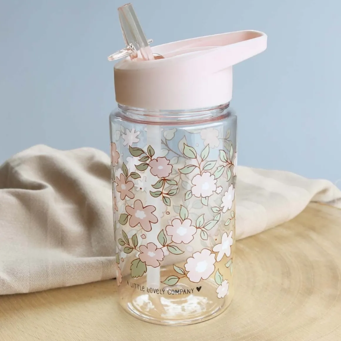 A Little Lovely Company Drinkfles Blossoms Pink
