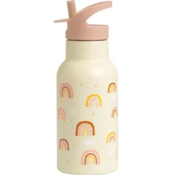 A Little Lovely Company Rvs Drinkfles Regenbogen
