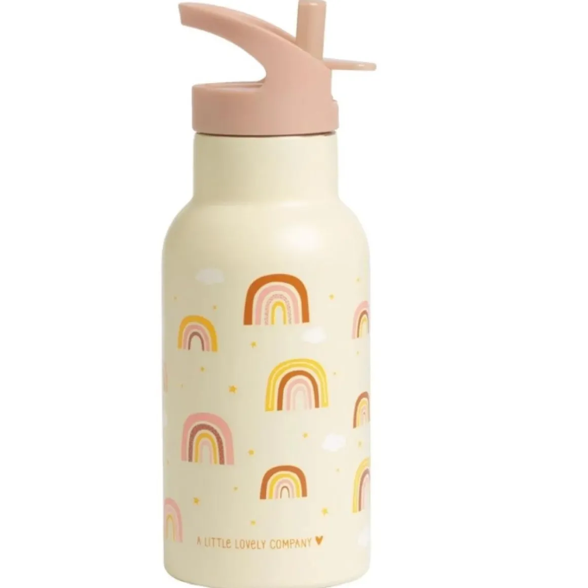 A Little Lovely Company Rvs Drinkfles Regenbogen