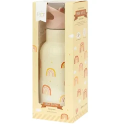 A Little Lovely Company Rvs Drinkfles Regenbogen