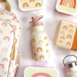 A Little Lovely Company Rvs Drinkfles Regenbogen