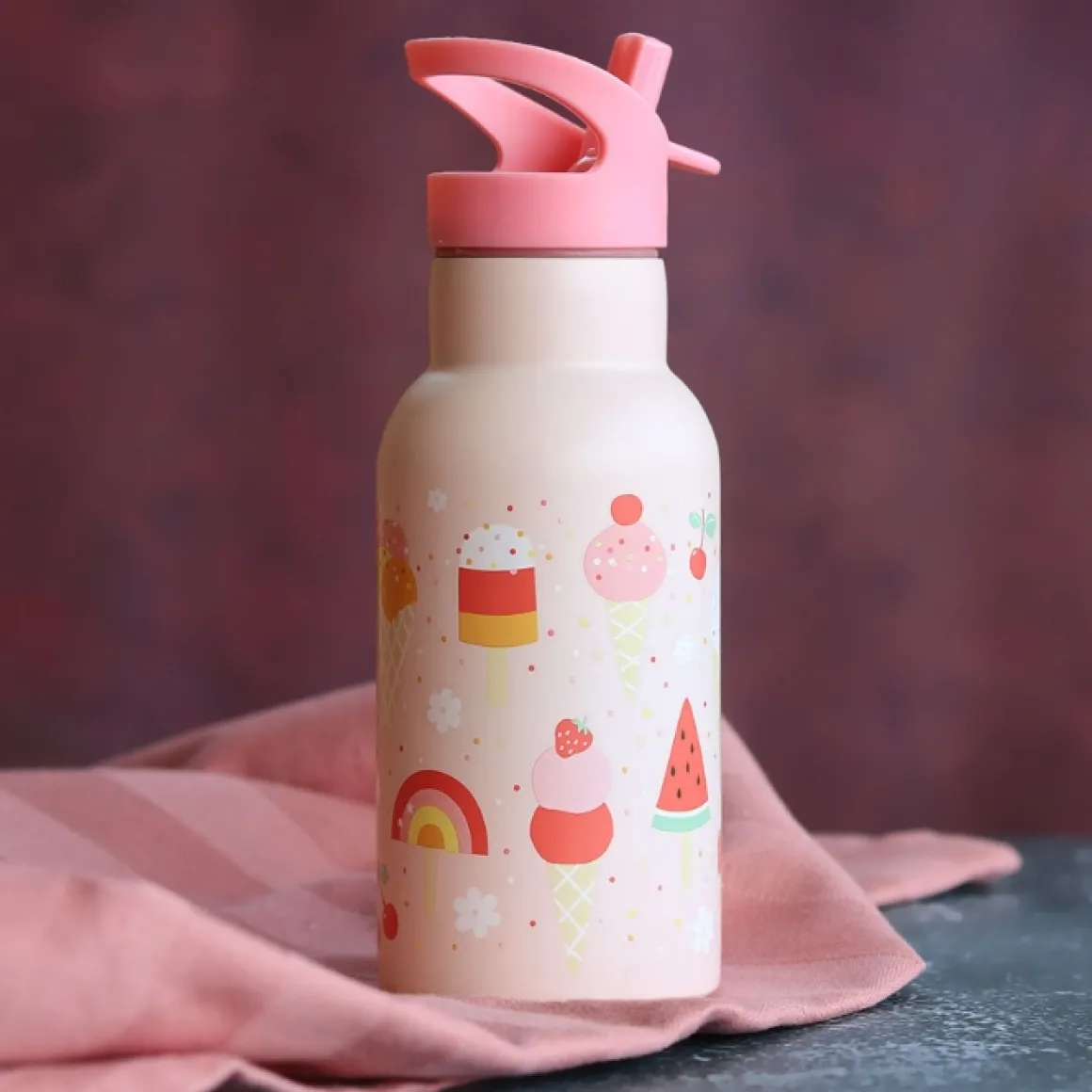 A Little Lovely Company Rvs Drinkfles Ijsjes