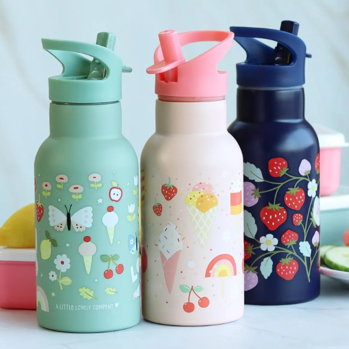 A Little Lovely Company Rvs Drinkfles Ijsjes