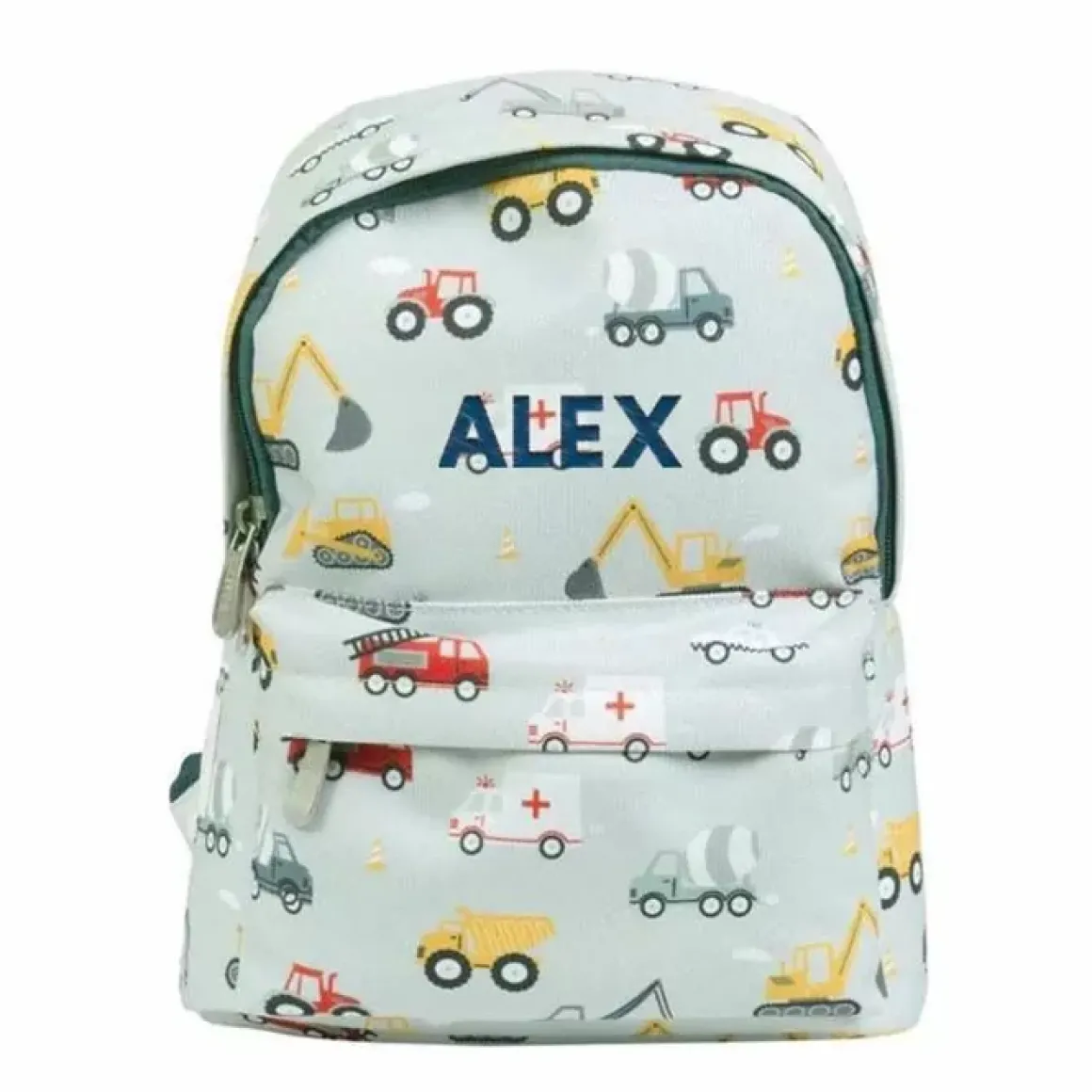 A Little Lovely Company Rugzak Voertuigen Met Naam