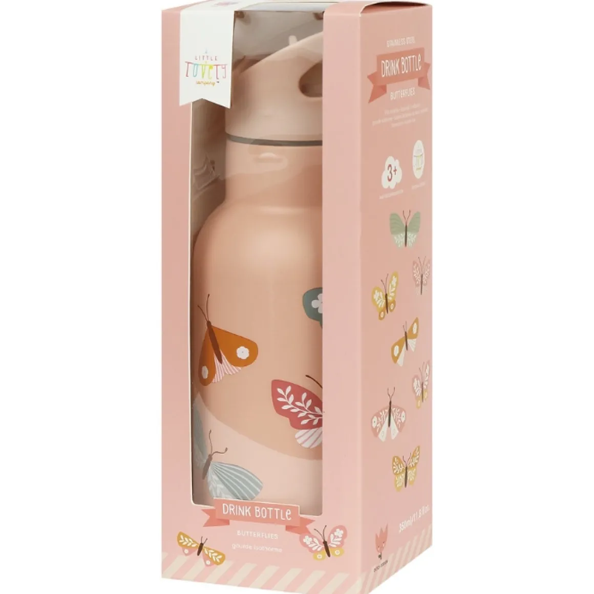 A Little Lovely Company Thermosfles Butterflies