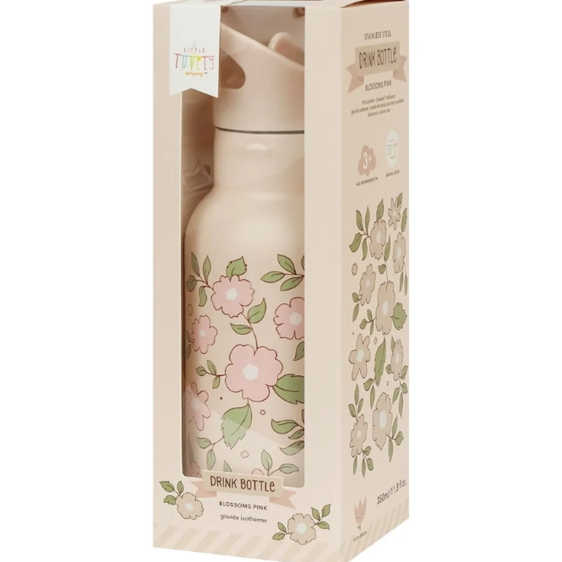 A Little Lovely Company Thermosfles Blossoms Pink