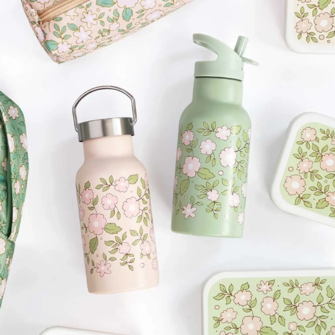 A Little Lovely Company Thermosfles Blossoms Pink