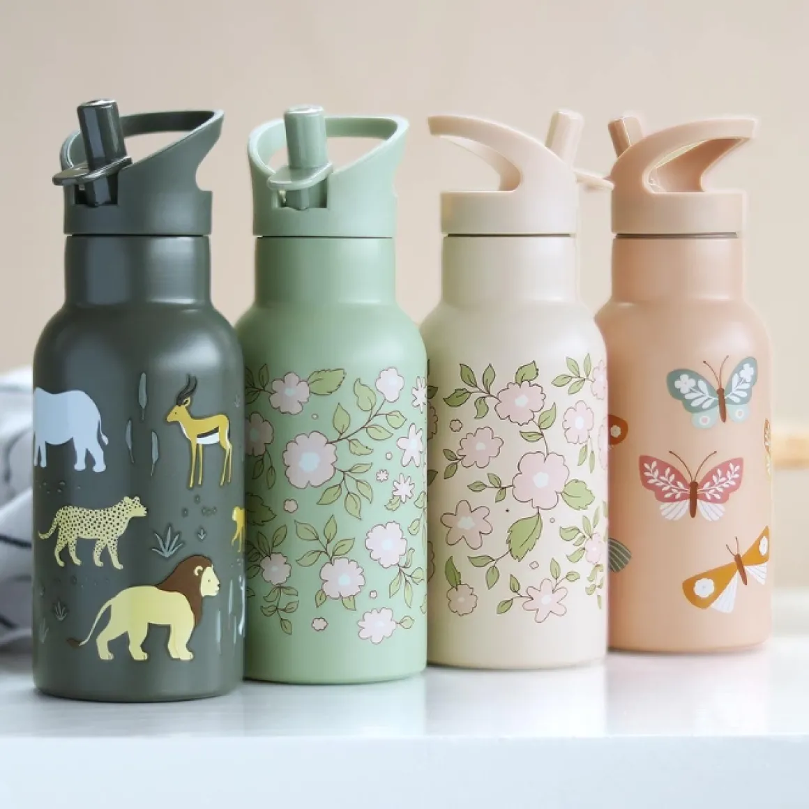 A Little Lovely Company Thermosfles Blossoms Pink