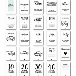 Almost Mommy Cards (24St) Bonjour To You!