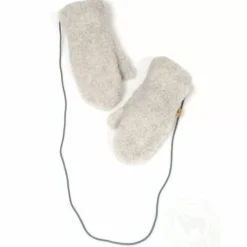 Alwero Wollen Wanten Gully Junior Lichtgrijs