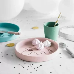 Antislip Siliconen Bord Rond Ozzo Roze Done By Deer