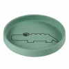 Antislip Siliconen Bord Rond Croco Groen Done By Deer