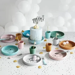 Antislip Siliconen Bord Rond Croco Groen Done By Deer