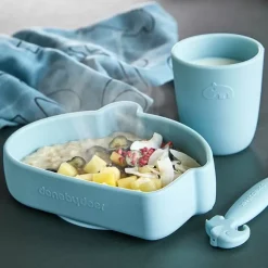 Antislip Siliconen Kom Ozzo Blauw Done By Deer