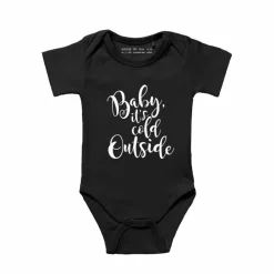 Baby Romper Baby It'S Cold Outside