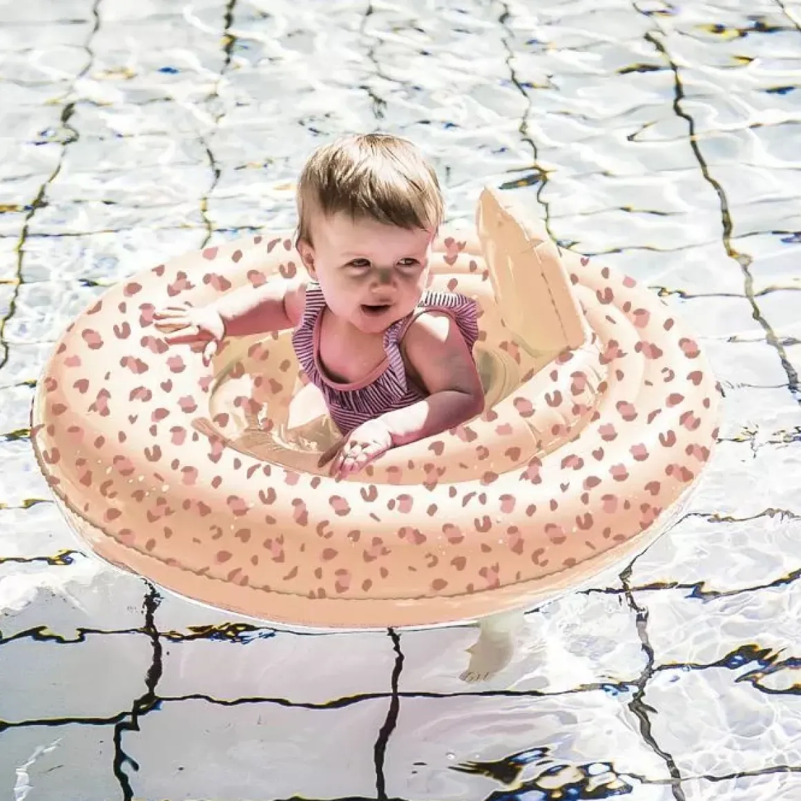 Baby Zwemband Panter Old Pink (0-1 Jaar) Swim Essentials