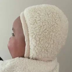 Babymuts Bonnet Teddy Ecru (0-6 Maanden) Ilmaha
