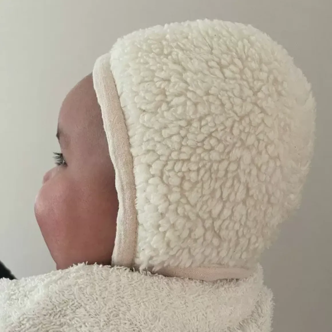 Babymuts Bonnet Teddy Ecru (0-6 Maanden) Ilmaha