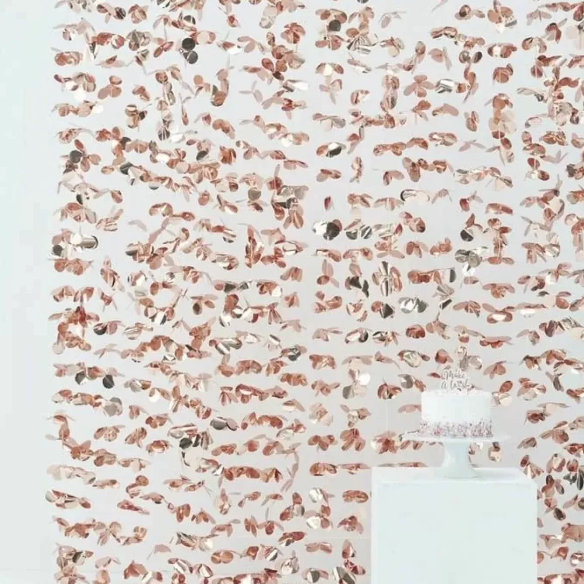 Backdrop Floral Rosegoud Pick & Mix Pastel Ginger Ray