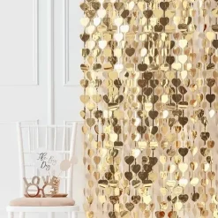 Backdrop Hartjes Gold Wedding Ginger Ray