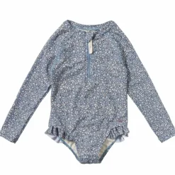 Badpak Lange Mouw Safi Flore Dusk Blue Bestellen - Salted Stories