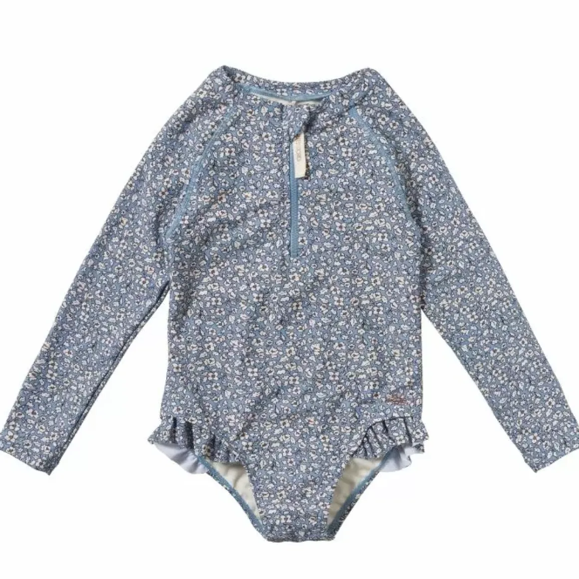 Badpak Lange Mouw Safi Flore Dusk Blue Bestellen - Salted Stories