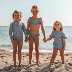 Badpak Lange Mouw Safi Flore Dusk Blue Bestellen - Salted Stories