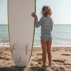 Badpak Lange Mouw Safi Flore Dusk Blue Bestellen - Salted Stories