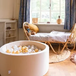 Ballenbak Xl Rond 90X40 Beige Moje