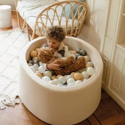 Ballenbak Xl Rond 90X40 Beige Moje