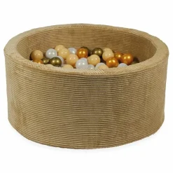 Ballenbak Xl Rond 90X40 Rib Velvet Sand Moje