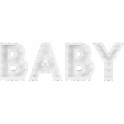 Ballonmozaiek Baby Wit Hello Baby Ginger Ray