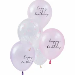 Ballonnen Happy Birthday Mermaid Magic (5St) Ginger Ray