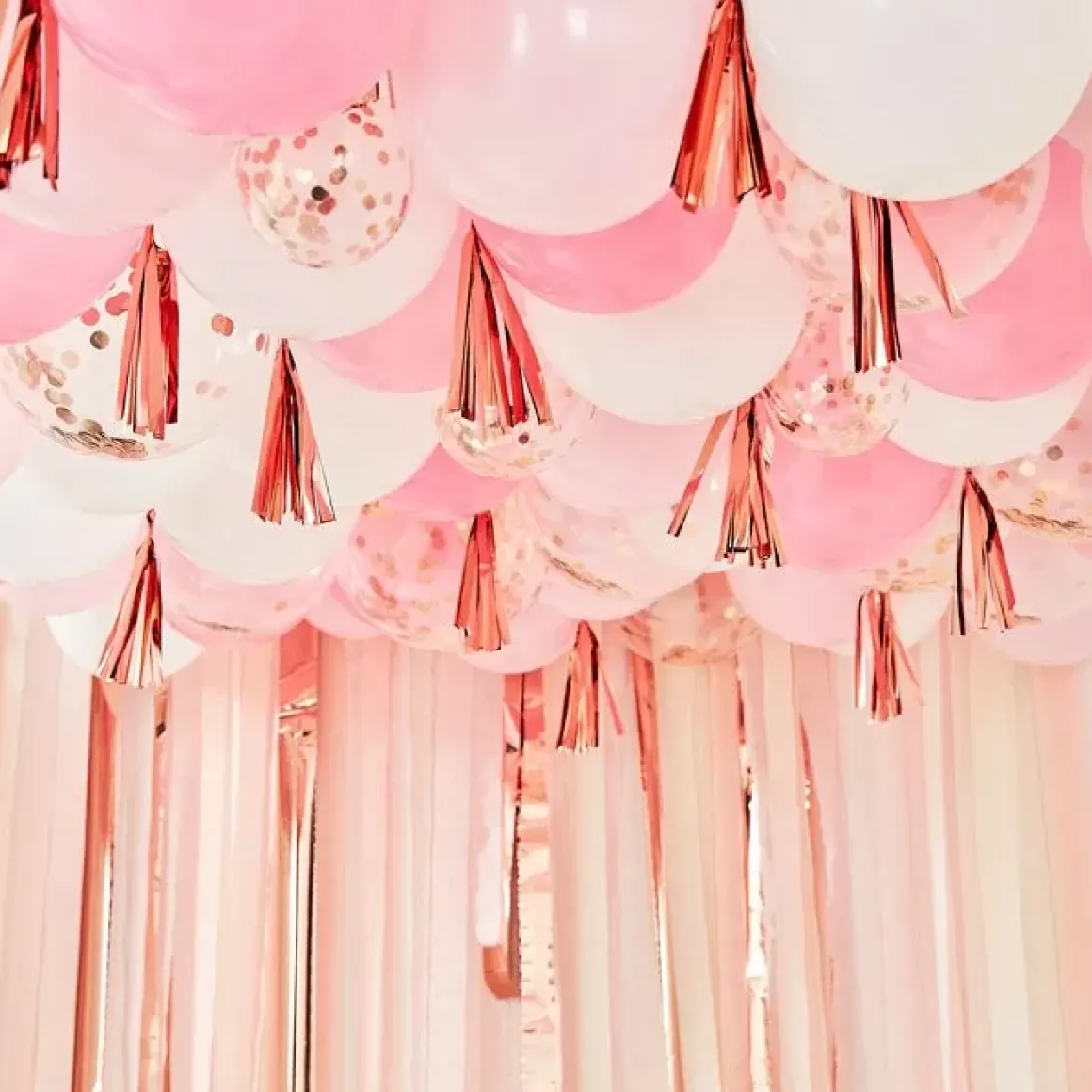 Ballonnen Plafond Kit Roze Mix It Up Ginger Ray