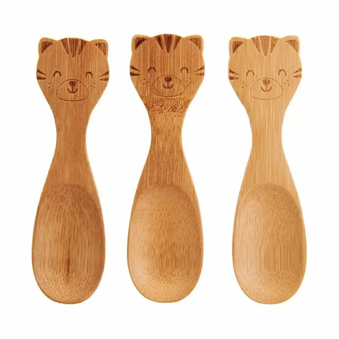 Bamboe Baby Lepels Tijger (3St) Sass & Belle