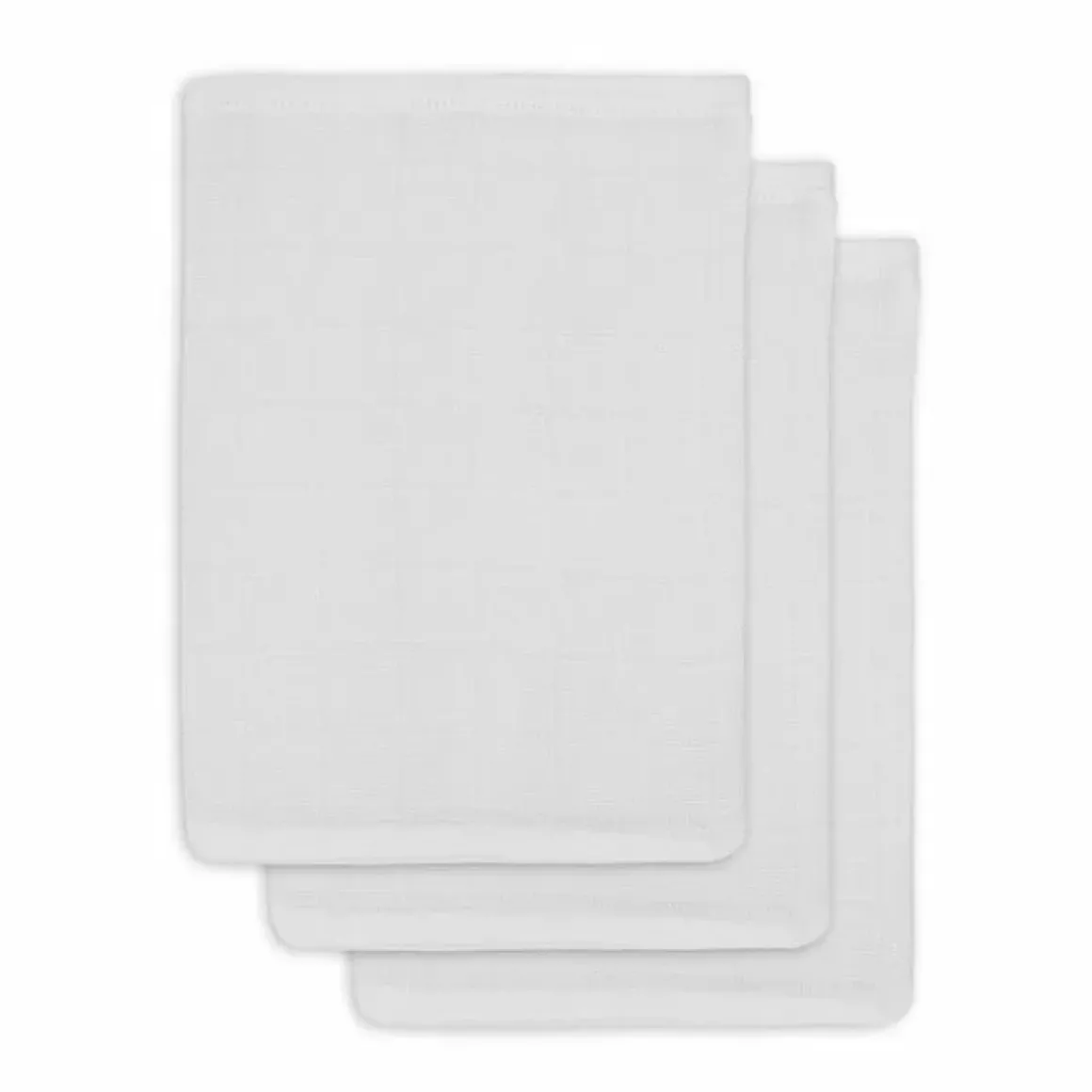 Bamboe Hydrofiele Washandjes Wit (3St) Jollein